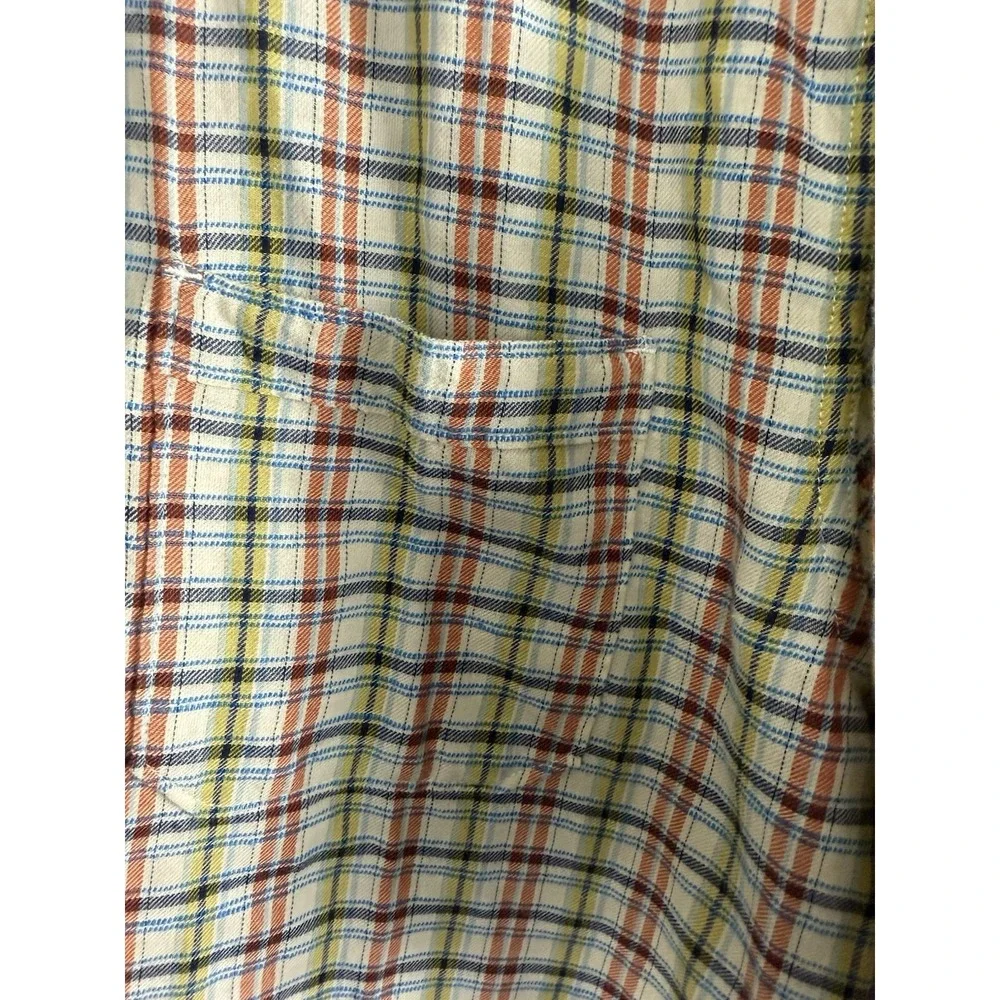 Carbon 2 Cobalt Mens XL Button Up Short‎ Sleeve Shirt Two Chest Pocket Plaid